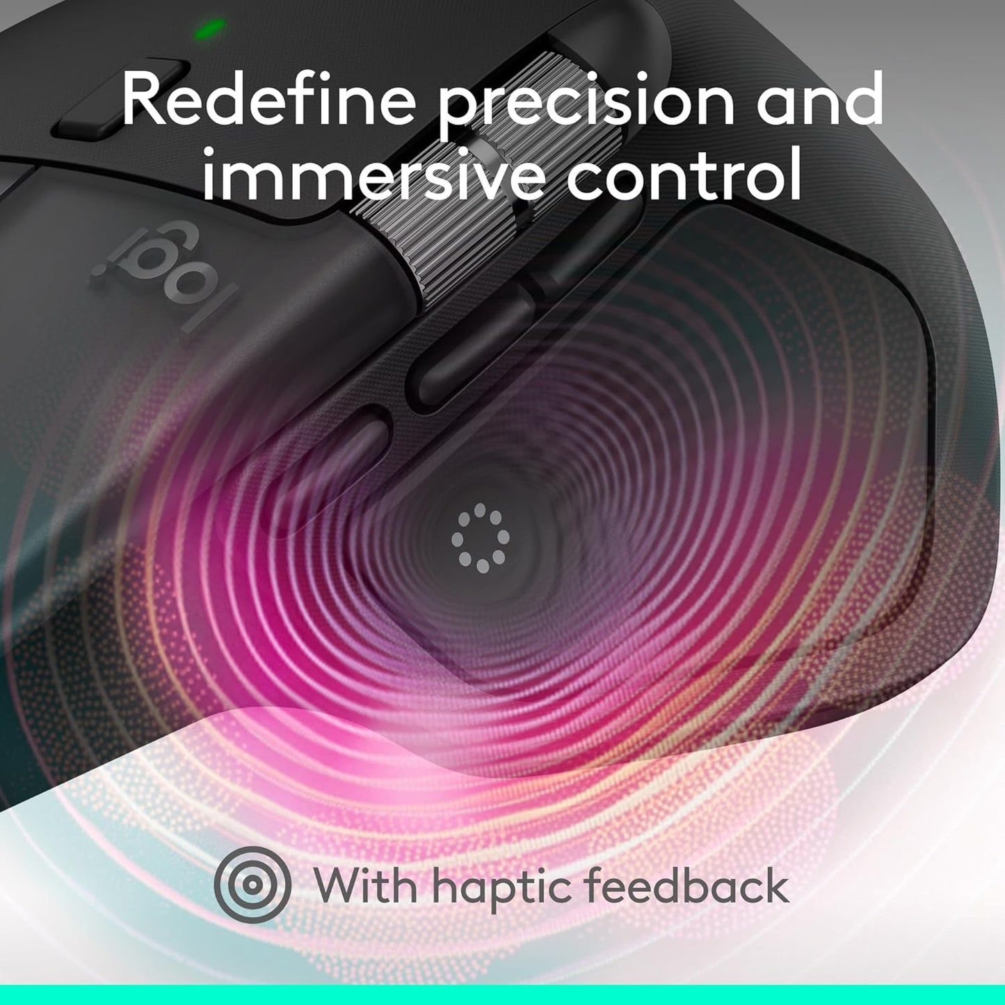 Logitech - MX Master 4 for Mac, Ergonomic Bluetooth Mouse with Advanced Performance Haptic Feedback, Ultra-Fast Scrolling, USB-C Charging, Macos, Ipados, Windows - Space Black - Serious Techies