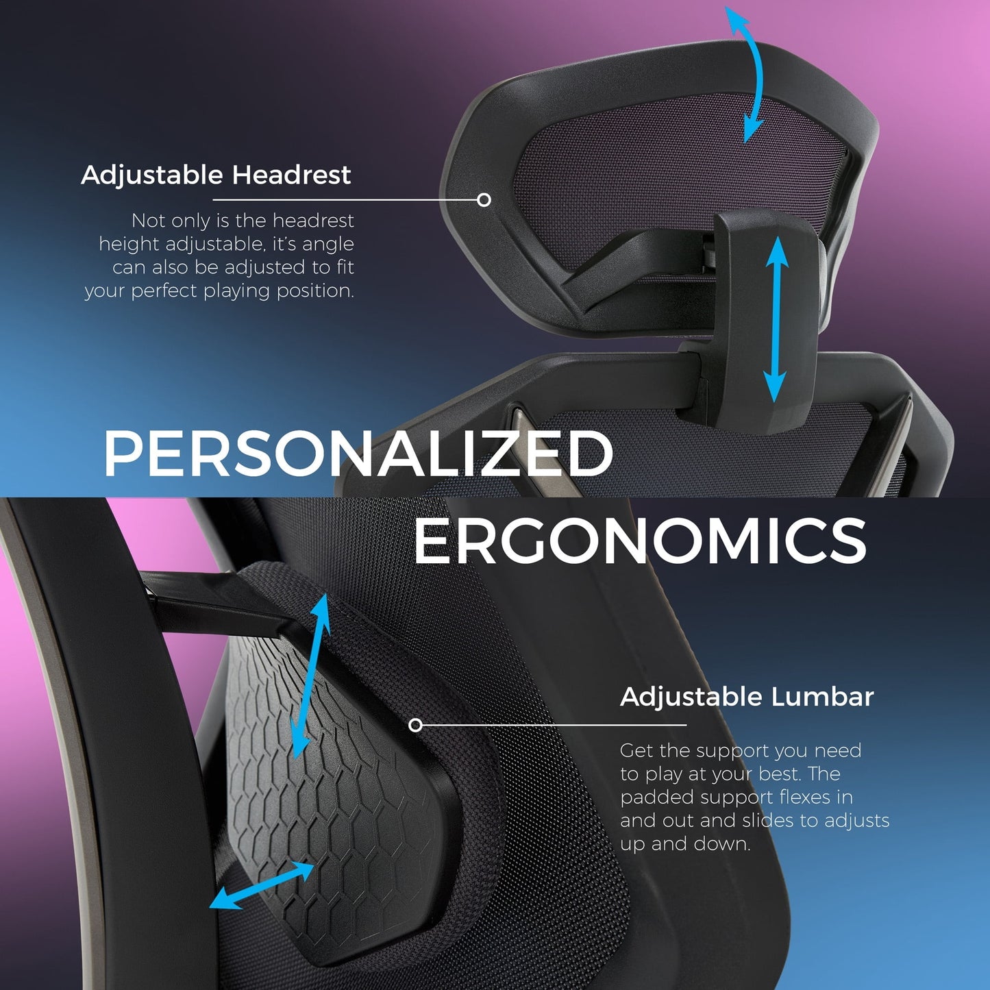 Lenovo - Legion Mesh Gaming Chair Space Gray - Serious Techies
