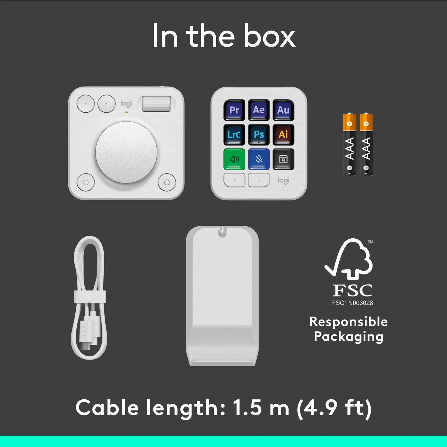 Logitech - MX Creative Console, Programmable Keypad with 9 Customizable LCD Keys and Control Dial for Graphic Design, Video Editing, Photography, Use with Adobe, Zoom, Spotify and More, Off-White - Serious Techies