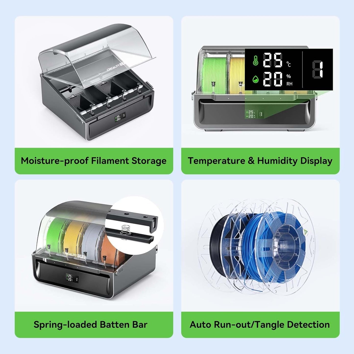 Creality - Filament System-Cfs 16 Colors Auto Filament Identification & Switch & Relay for K2 Plus - Serious Techies