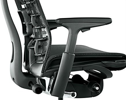 Herman Miller - Embody Ergonomic Office Chair | Fully Adjustable Arms and Carpet Casters | Black Rhythm - Serious Techies