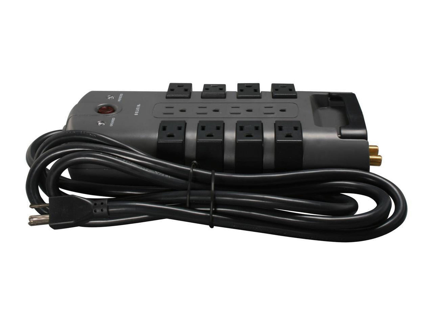 BELKIN - BP112230-08 8 Feet 12 Outlets 4320 Joules Pivot-Plug Surge Protector - Serious Techies