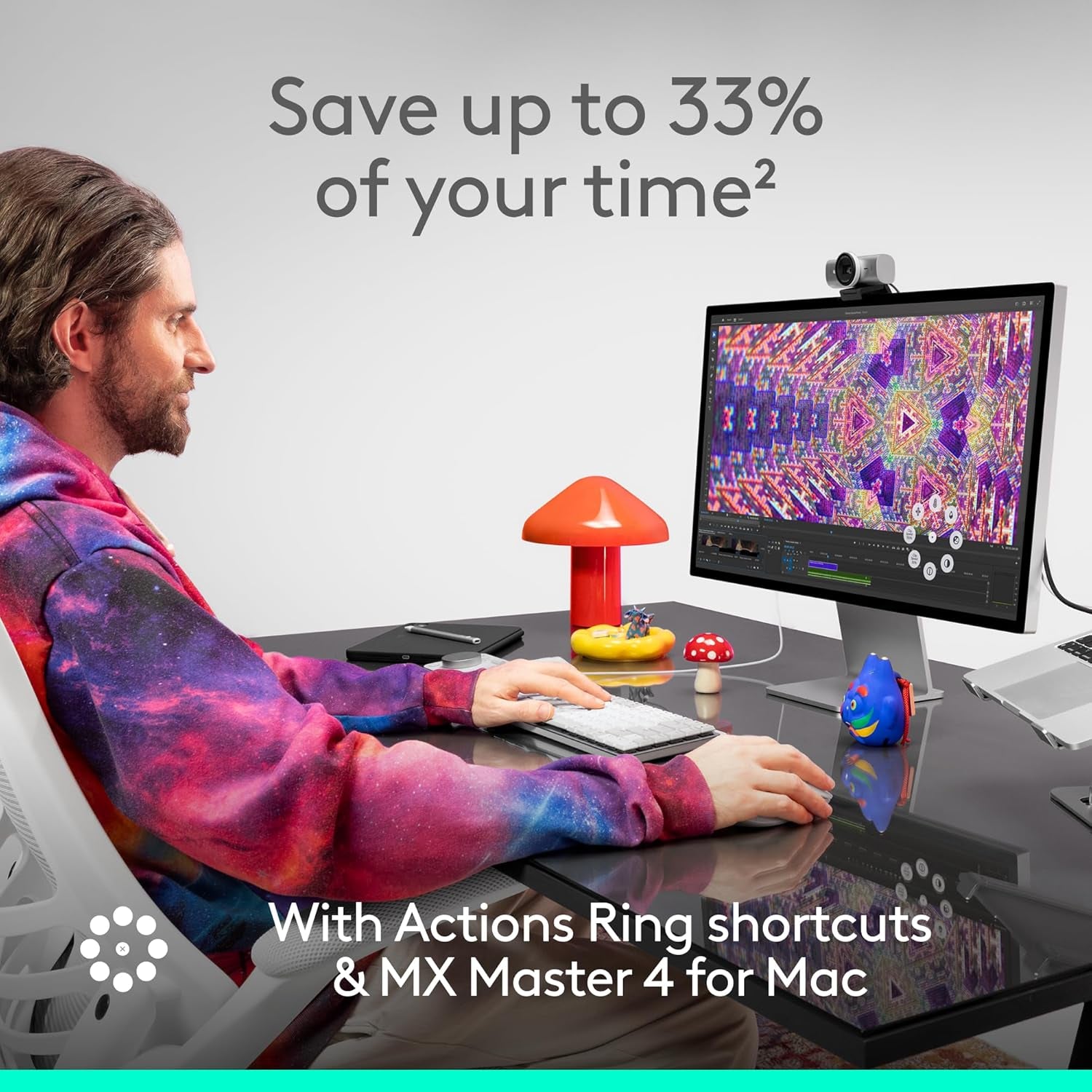 Logitech - MX Master 4 for Mac, Ergonomic Bluetooth Mouse with Advanced Performance Haptic Feedback, Ultra-Fast Scrolling, USB-C Charging, Macos, Ipados, Windows - Space Black - Serious Techies