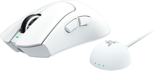 Razer - Deathadder V4 Pro Wireless Gaming Mouse: 56G Lightweight - Hyperspeed Wireless Gen-2 - Optical Scroll Wheel - Optical Switches Gen-4 - Focus Pro 45K Sensor Gen-2 - up to 150 Hr Battery - Serious Techies