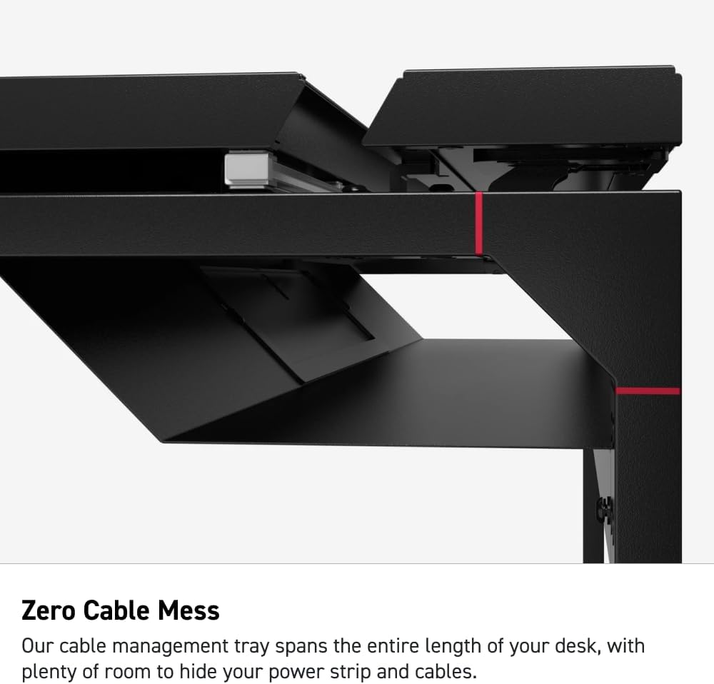 Secretlab - Magnus Metal Desk | Ergonomic Gaming Desk with Magnetic Ecosystem | In-Built Cable Management Tray | Ultra-Durable| Black Magnetic Leatherette Desk Mat | 5-Year Warranty - Serious Techies