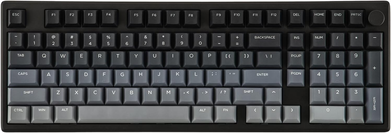 EPOMAKER - Galaxy100 Lite QMK/VIA Gaming Keyboard with 8000Mah Battery and Numpad, 1800 Aluminum Mechanical Keyboard, Usb-C/Bt/2.4Ghz, Hot-Swap, Creamy Sound (Black, Wisteria Linear Switch) - Serious Techies