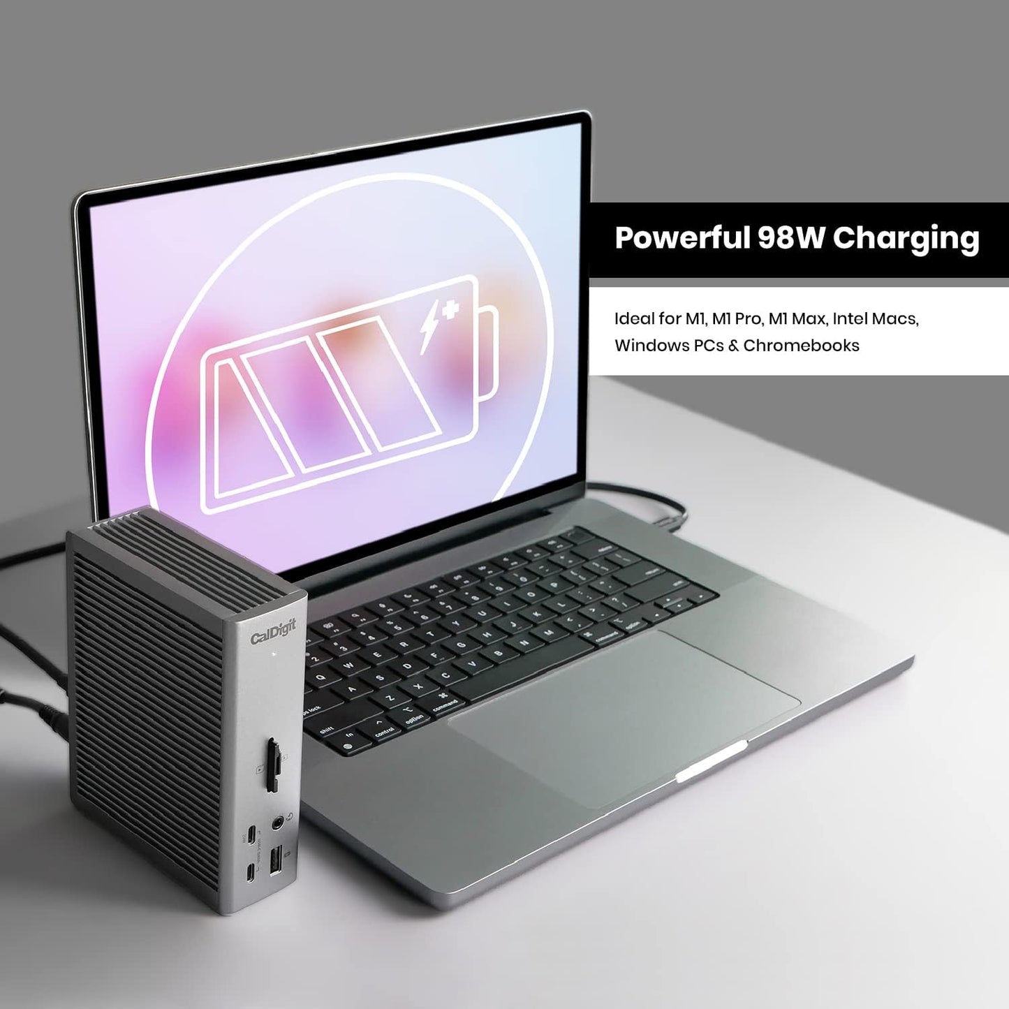 CalDigit - TS4 Thunderbolt 4 Dock - 18 Ports, 98W Charging, 40Gb/S Thunderbolt 4, USB-A/C, 2.5Gbe, 8K/6K Displays, Mac/Pc/Chrome Compatible - Serious Techies