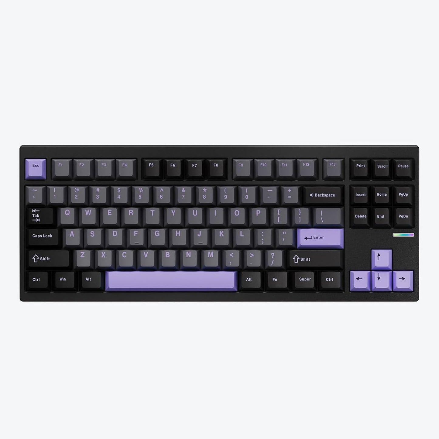 MCHOSE - GX87 Ultra Wireless Mechanical Keyboard TKL 80% Gaming Keyboard Creamy QMK/VIA CNC Aluminum Usb-C/Bt5.0/2.4Ghz 8000Mah Battery Custom Hot Swappable RGB Backlit for Windows/Mac/Pc White - Serious Techies