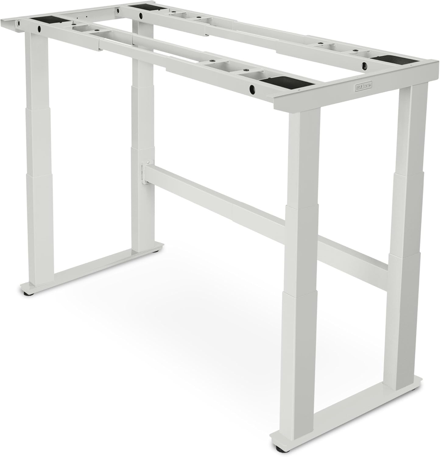 Uplift - Desk 2-Leg V2-Commercial C-Frame Height Adjustable Standing Desk Frame (Black), No Desktop, Advanced Memory Keypad, Free Wire Tray - Serious Techies