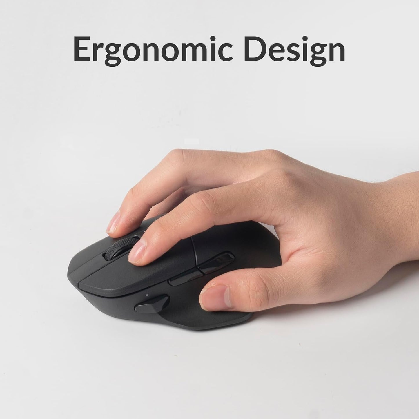 Keychron - M7 Wireless Computer Mouse, 26K DPI Optical Computer Mouse, 2.4 Ghz/Bluetooth/Wired with Macro Button 63G Lightweight Ergonomic, up to 70 Hours Worktime for Laptop Macos/Windows - Black - Serious Techies