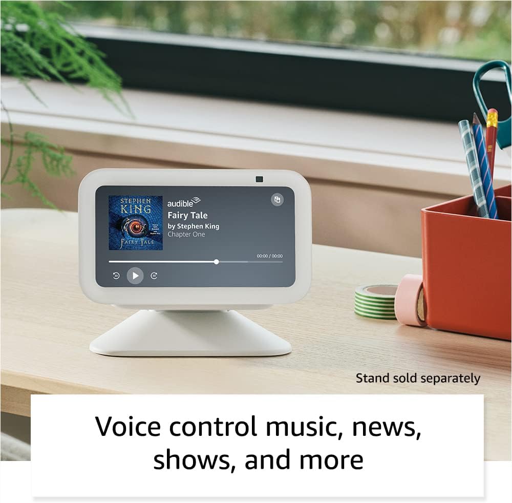Amazon - Echo Show 5 (Newest Model), Smart Display with 2X the Bass and Clearer Sound, Charcoal - Serious Techies
