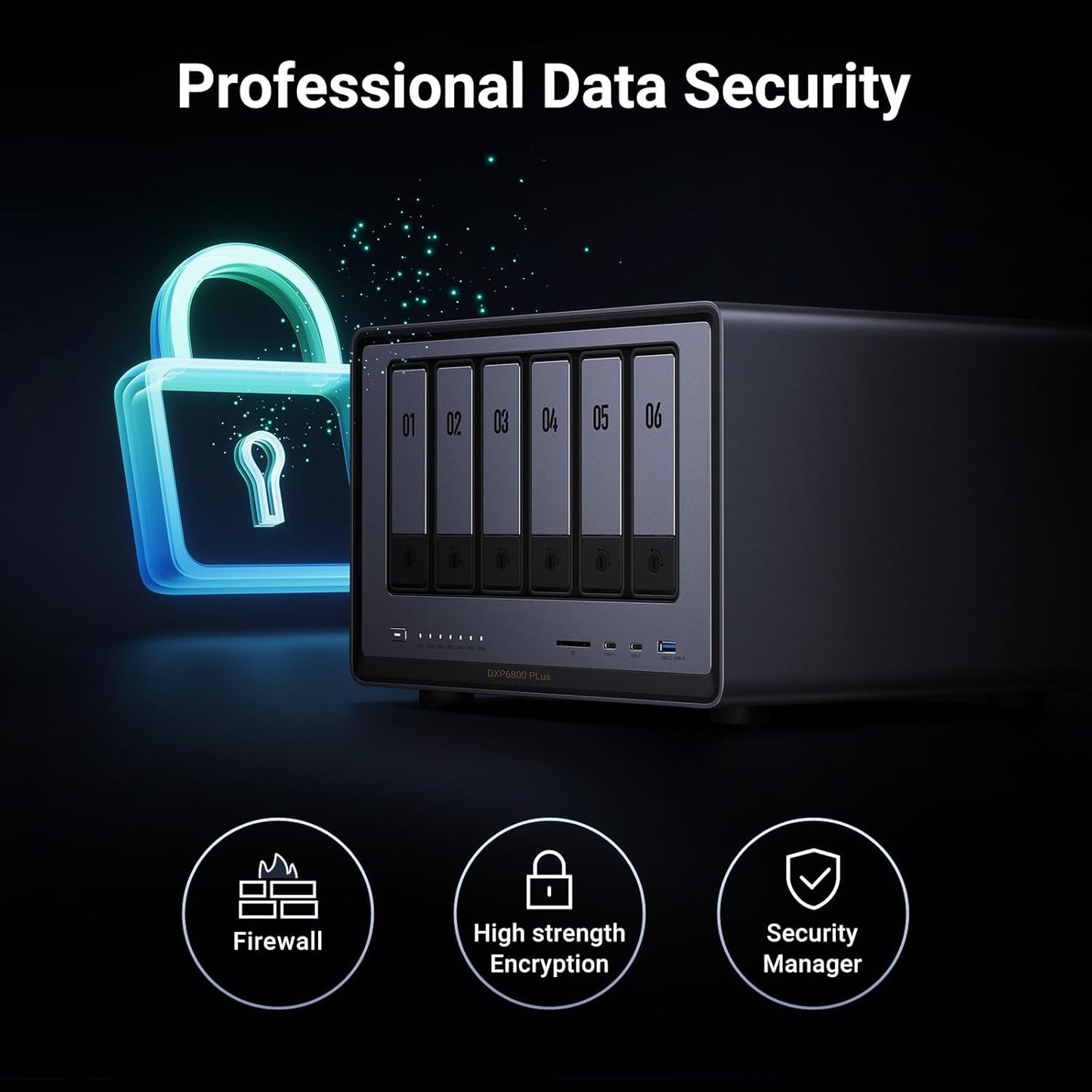 UGREEN - NASync DXP6800 plus 6-Bay Desktop NAS, Intel I3 1215U 6-Core CPU, 8GB DDR5 RAM, 128G SSD, 1X 10Gbe and 1X 2.5Gbe LAN Port, 2X M.2 Nvme Slots, 4K HDMI, Network Attached Storage (Diskless) - Serious Techies