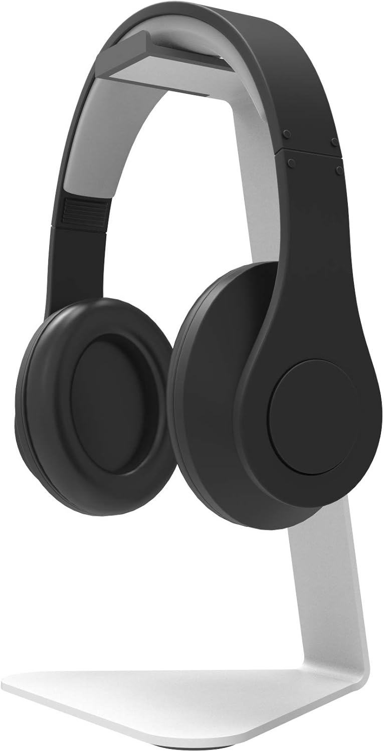 H1 Universal Headphone Stand with Curved Silicone Padding | Black