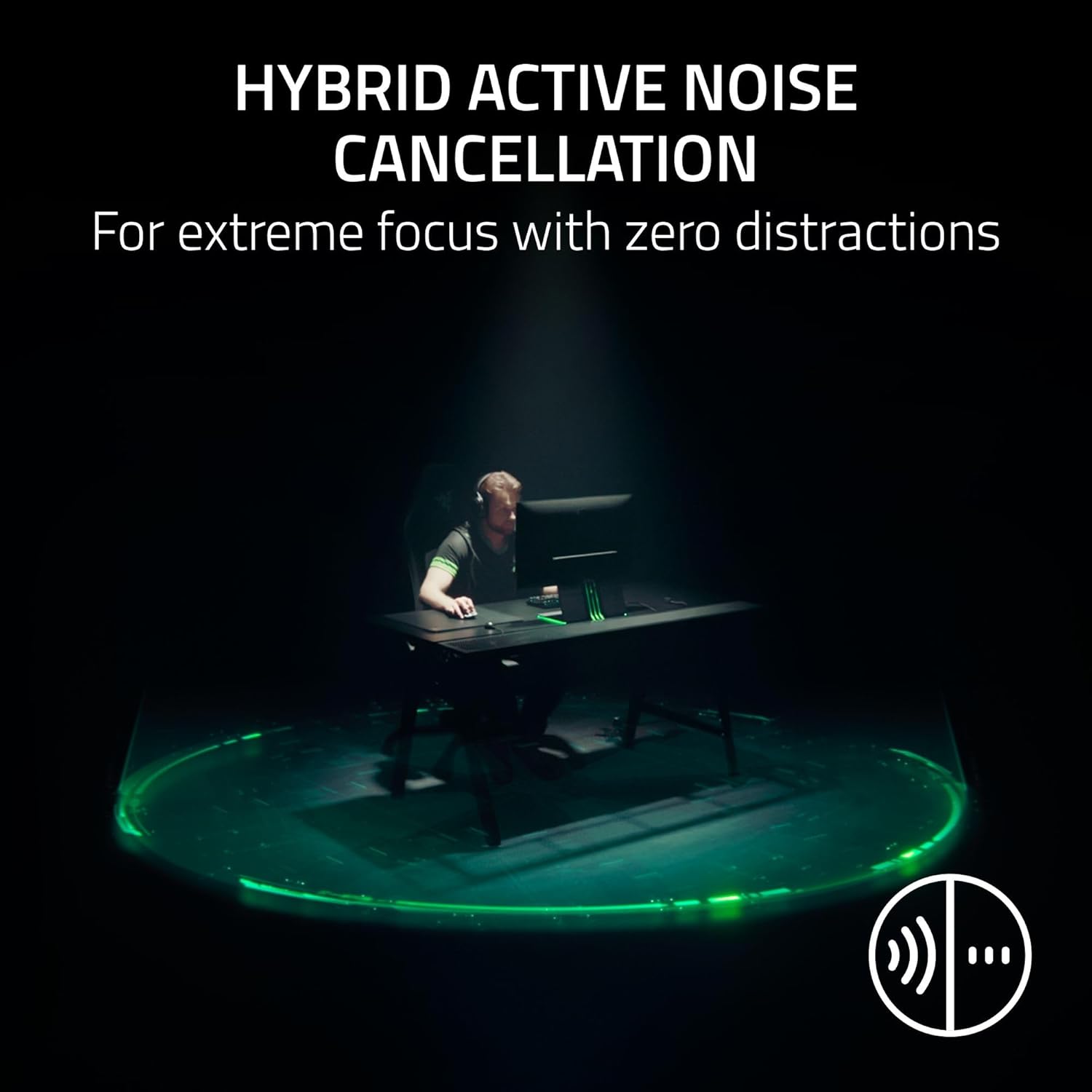 Razer - Blackshark V3 Pro Wireless ANC Gaming Headset for PC: Full Band Mic - 50Mm Drivers - 2.4 Ghz, Bluetooth, USB, 3.5Mm - Works with Mac, PS5, Nintendo Switch, Smartphone - 70 Hr Battery - White - Serious Techies