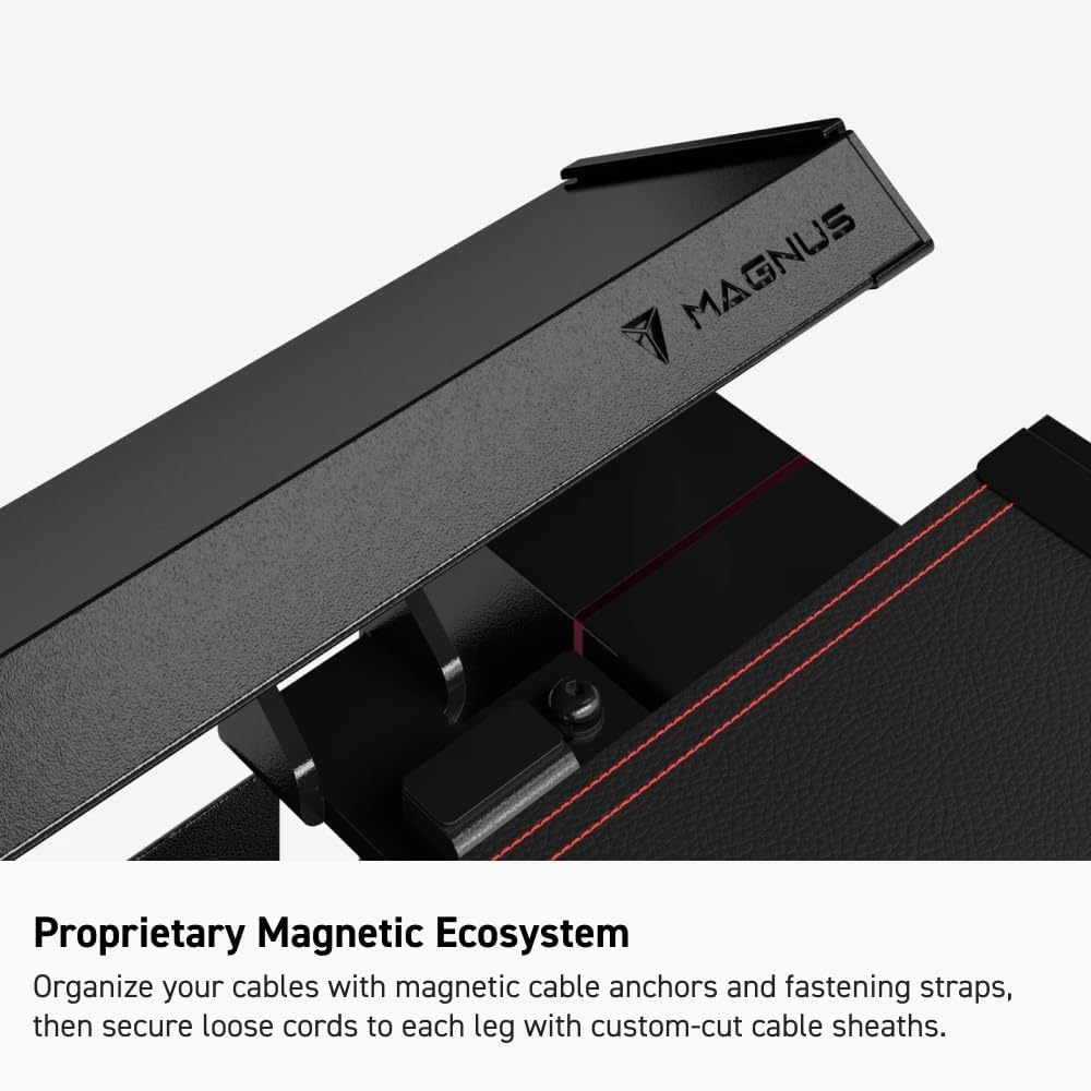 Secretlab - Magnus Metal Desk | Ergonomic Gaming Desk with Magnetic Ecosystem | In-Built Cable Management Tray | Ultra-Durable| Black Magnetic Leatherette Desk Mat | 5-Year Warranty - Serious Techies