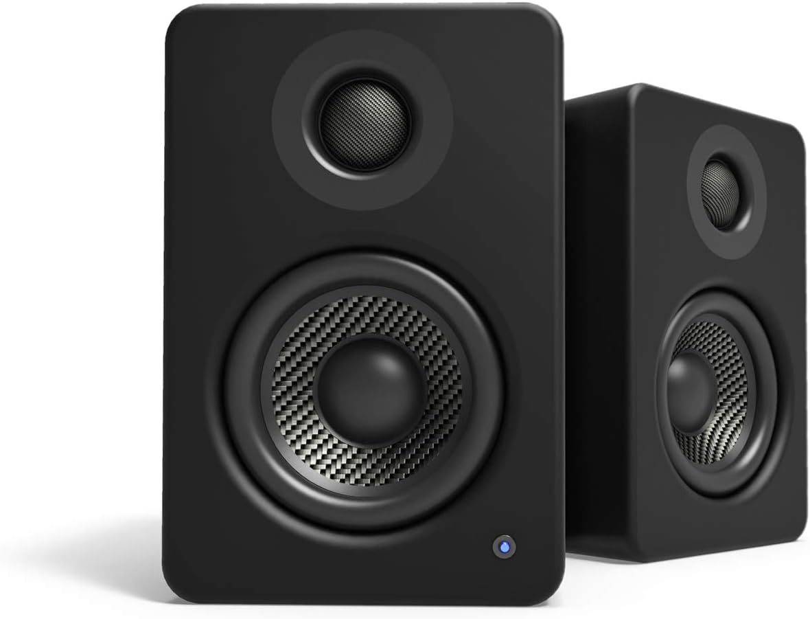 Kanto - YU2MW PC Gaming Desktop Speakers | 3" Composite Drivers | 3/4" Silk Dome Tweeter | Class D Amplifier | 100 Watts | Built-In USB DAC | Subwoofer Output | Pair | Matte White - Serious Techies