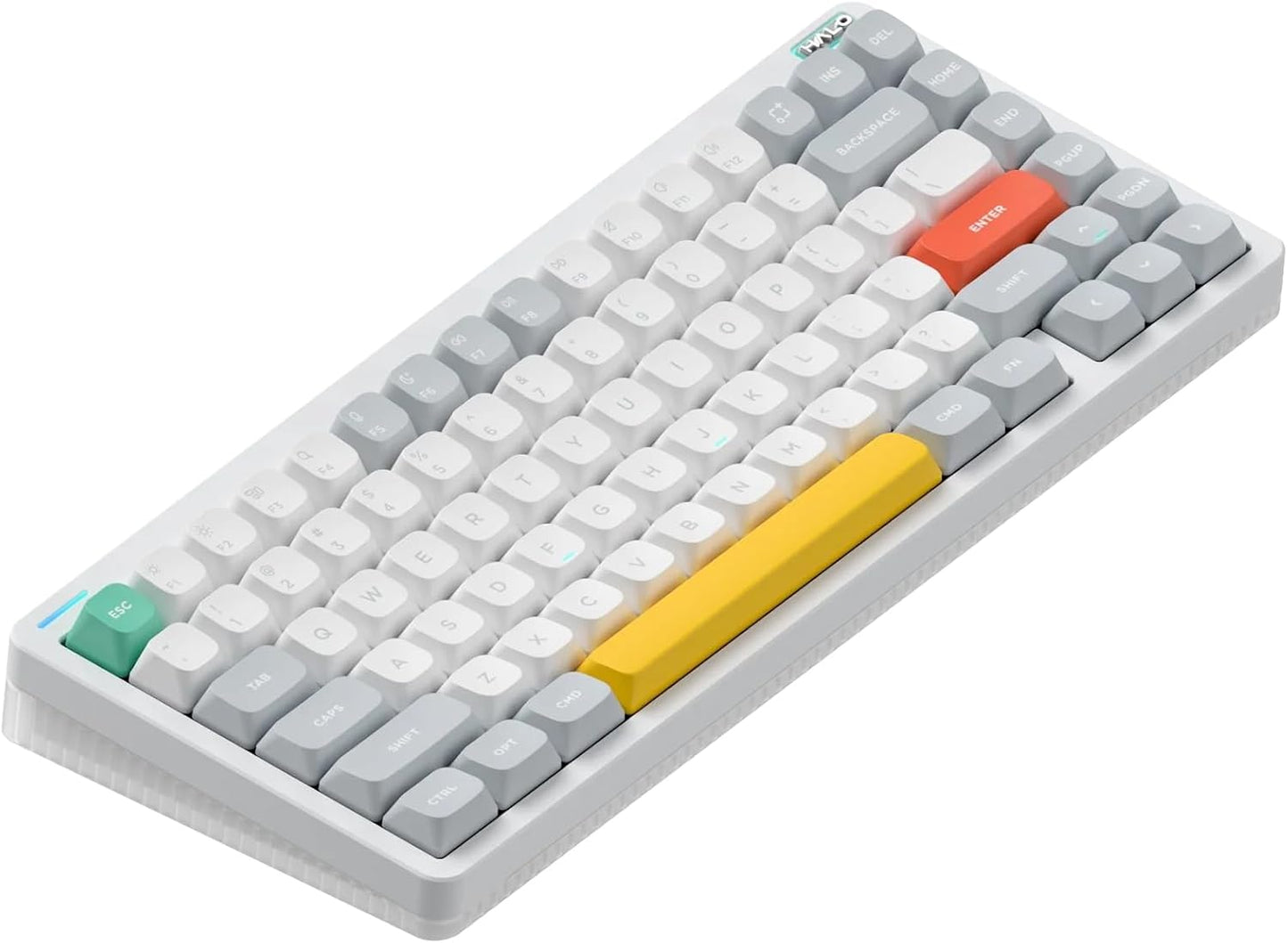 Nuphy - Halo75 V2 Mechanical Gaming Kyeboard,75% Wireless Hot Swappable Bluetooth Keyboard,83 Kyes RGB Backlit Keyboard,Support Bluetooth/2.4Ghz/Usb-C (Black, Mint (37Gf)) - Serious Techies