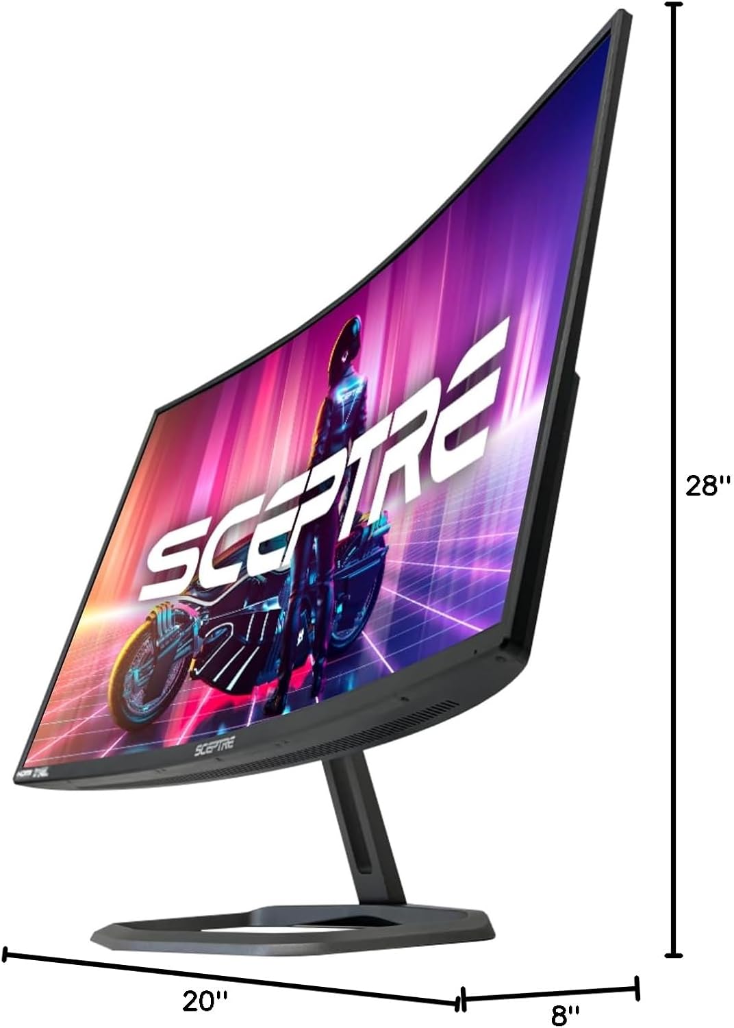 Sceptre - Curved 32 Inch Gaming Monitor up to 240+Hz 1Ms 99% Srgb AMD Freesync Premium Build-In Speakers, HDMI Displayport Machine Black (C325B-FWD240 Series) - Serious Techies