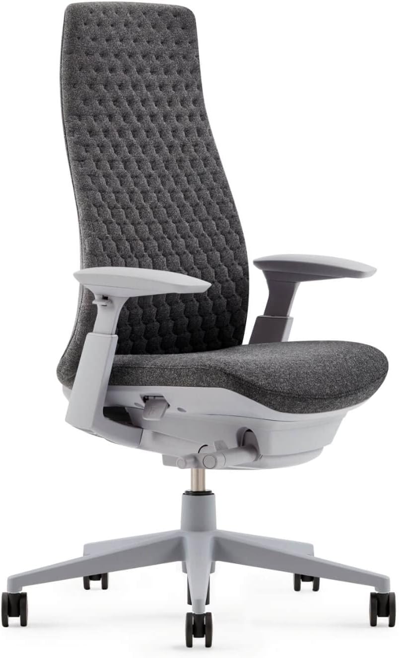 Haworth - Fern Ergonomic Office Chair – Stylish and Innovative Desk Chair with Digital Knit Finish - with Lumbar Support (Deep Sea) - Serious Techies