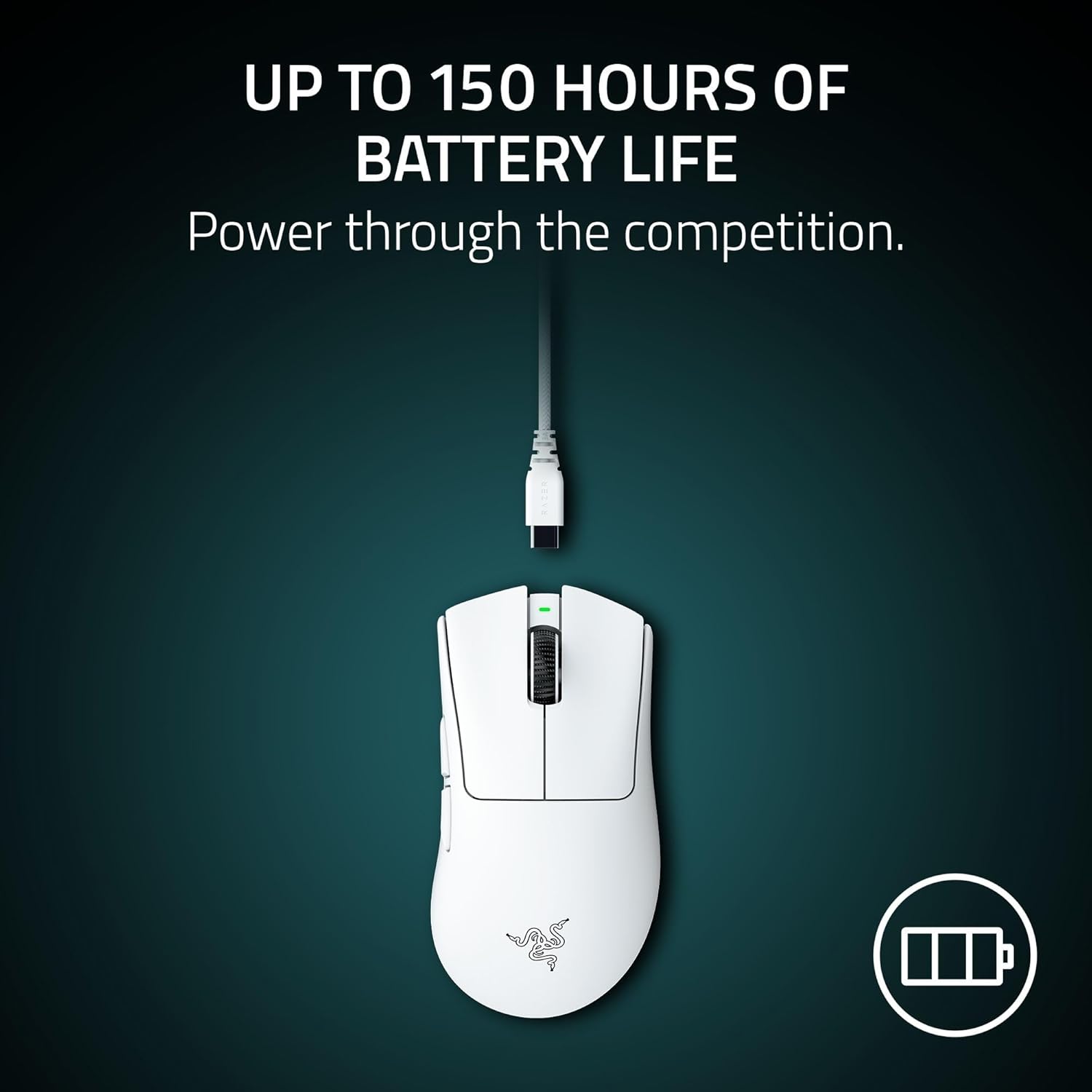 Razer - Deathadder V4 Pro Wireless Gaming Mouse: 56G Lightweight - Hyperspeed Wireless Gen-2 - Optical Scroll Wheel - Optical Switches Gen-4 - Focus Pro 45K Sensor Gen-2 - up to 150 Hr Battery - Serious Techies