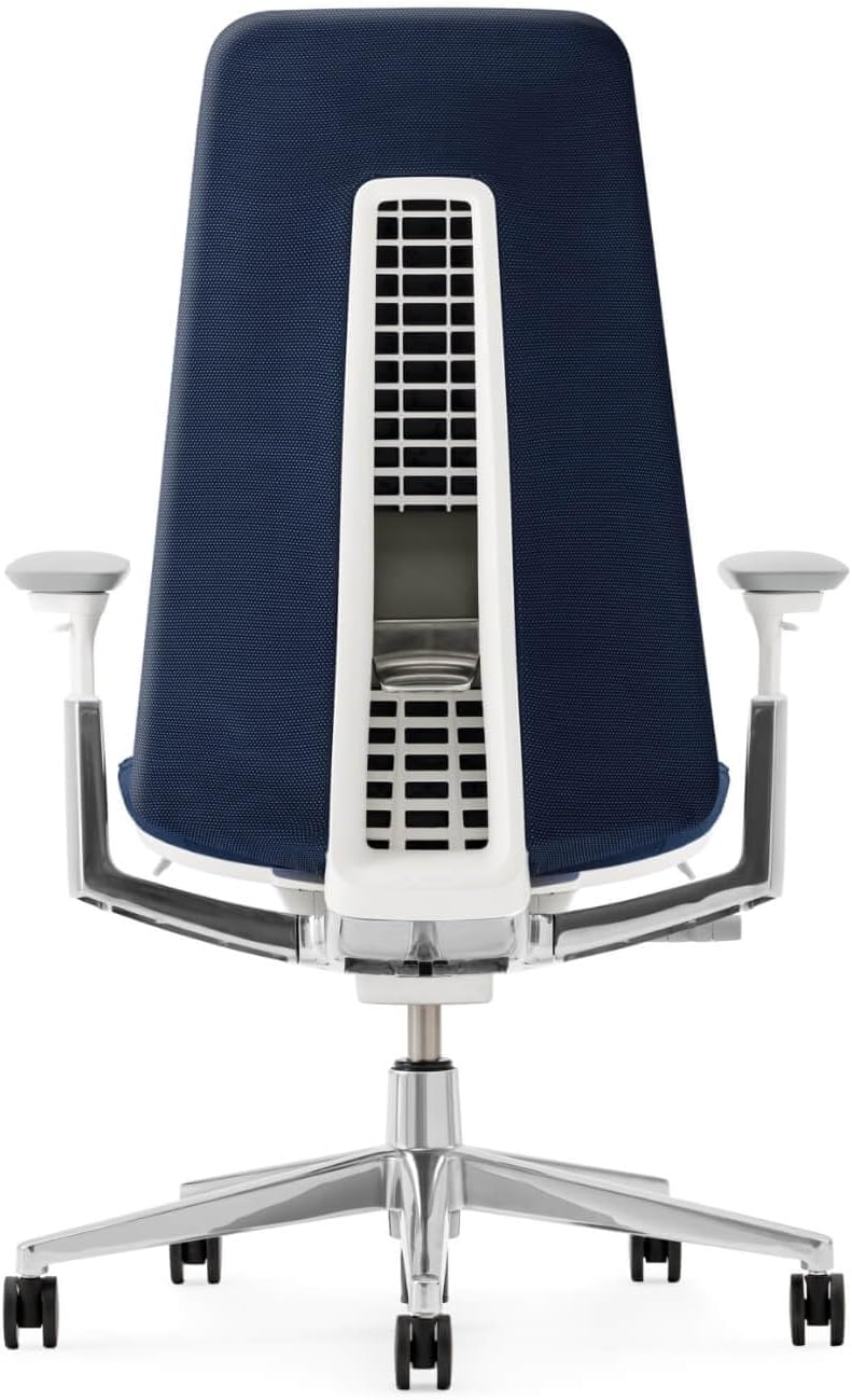 Haworth - Fern Ergonomic Office Chair – Stylish and Innovative Desk Chair with Digital Knit Finish - with Lumbar Support (Deep Sea) - Serious Techies