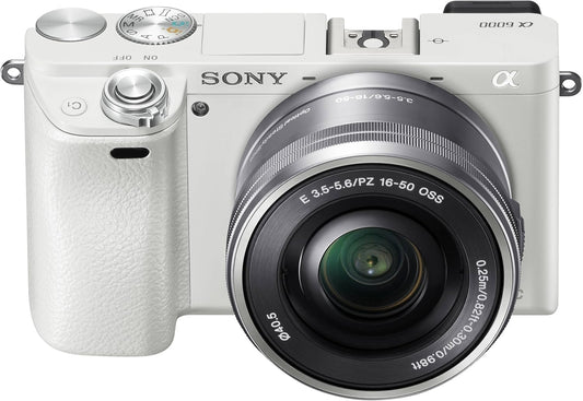 Sony - Alpha A6000 Mirrorless Camera with 16-50Mm Lens (Silver) + Lens Cap Keeper + Cleaning Kit - Serious Techies