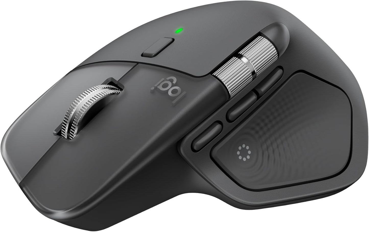 Logitech - MX Master 4 for Mac, Ergonomic Bluetooth Mouse with Advanced Performance Haptic Feedback, Ultra-Fast Scrolling, USB-C Charging, Macos, Ipados, Windows - Space Black - Serious Techies