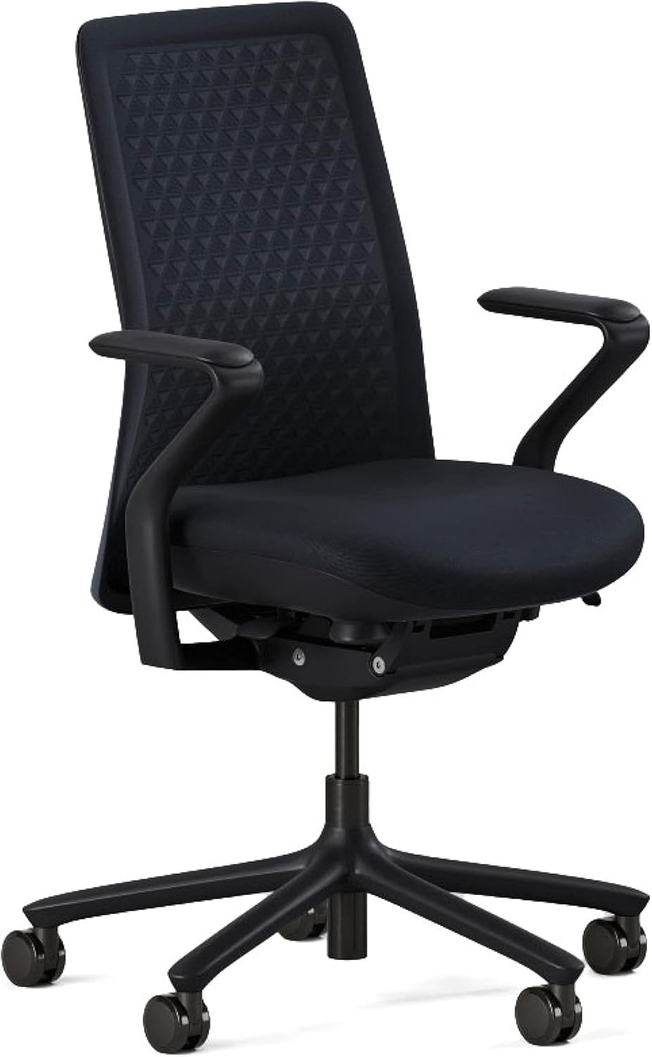 Branch - Verve Chair - High Performance Executive Office Chair with Contoured Seat Back and Adjustable Lumbar Rest - High Density Foam Cushion with Aluminum Base - up to 275 Lbs - Mist - Serious Techies