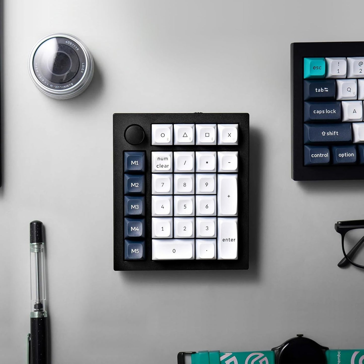 Keychron - Q0 Max Wireless Custom Mechanical Numpad, 2.4 Ghz/Bluetooth 5.1/Wired QMK Number Pad, RGB Hot-Swappable with Gateron Banana Switch for Laptop Mac Windows Linux - Black - Serious Techies