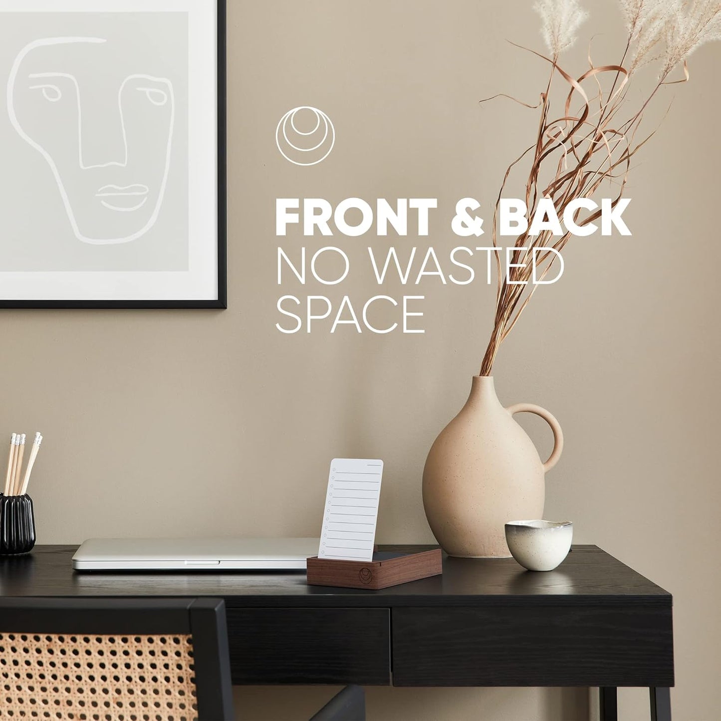 Mind Design Store - Walnut Stand plus 180 to Do List Cards and 20 Goal Setting Cards - Serious Techies