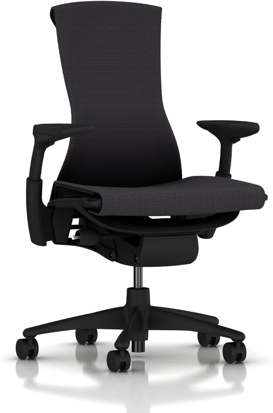 Herman Miller - Embody Ergonomic Office Chair | Fully Adjustable Arms and Carpet Casters | Charcoal Rhythm - Serious Techies
