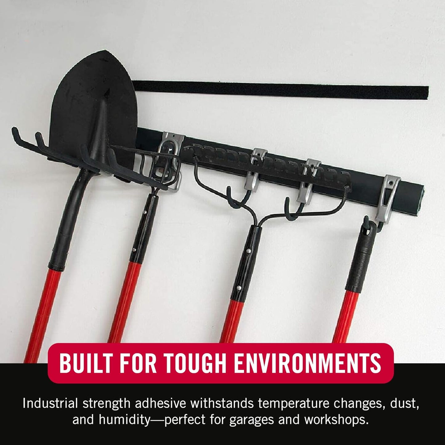 VELCRO - Heavy Duty Tape with Adhesive | 15 Ft X 2 in | Holds 10 Lbs, Black | Industrial Strength Roll, Cut Strips to Length | Strong Hold for Indoor or Outdoor Use, 15Ft X 2In - Serious Techies