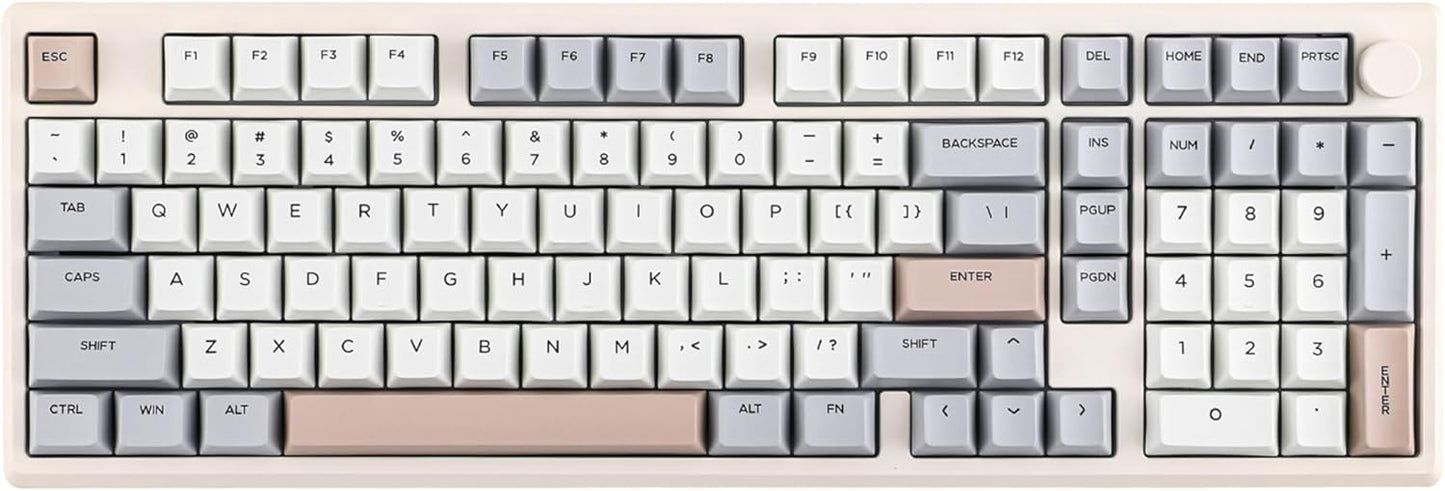 EPOMAKER - Galaxy100 QMK/VIA Wireless Gaming Keyboard, Aluminum Shell, Bluetooth/2.4Ghz/Usb-C, Pre-Lubed Hot-Swappable Linear Switches, NKRO, RGB Backlit (Creamy White, Marble White Switch) - Serious Techies
