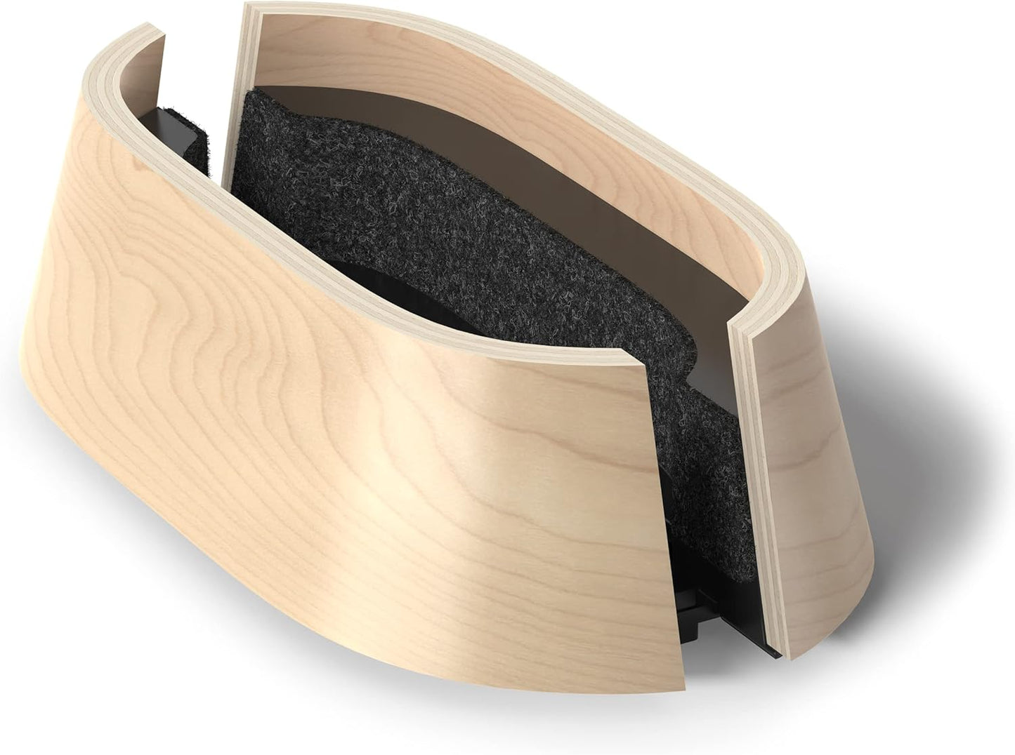 HumanCentric - Vertical Laptop Stand in Maple Wood, Upright Adjustable Holder and Dock, Laptop Vertical Stand Fits Macbook Pro and Other Laptops .5" to 1.5", Clamshell Compatible - Serious Techies