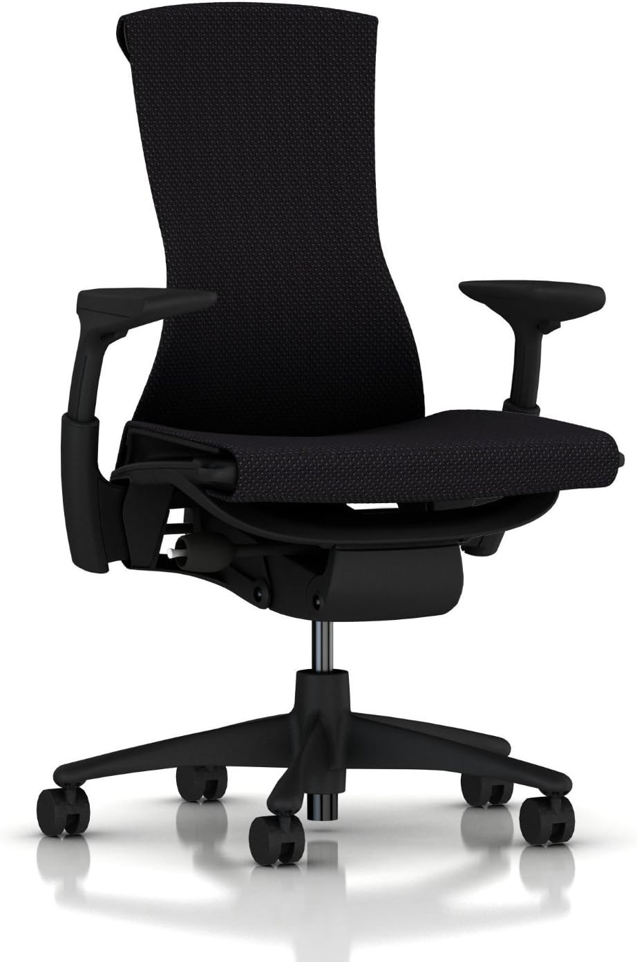 Herman Miller - Embody Ergonomic Office Chair | Fully Adjustable Arms and Carpet Casters | Charcoal Rhythm - Serious Techies