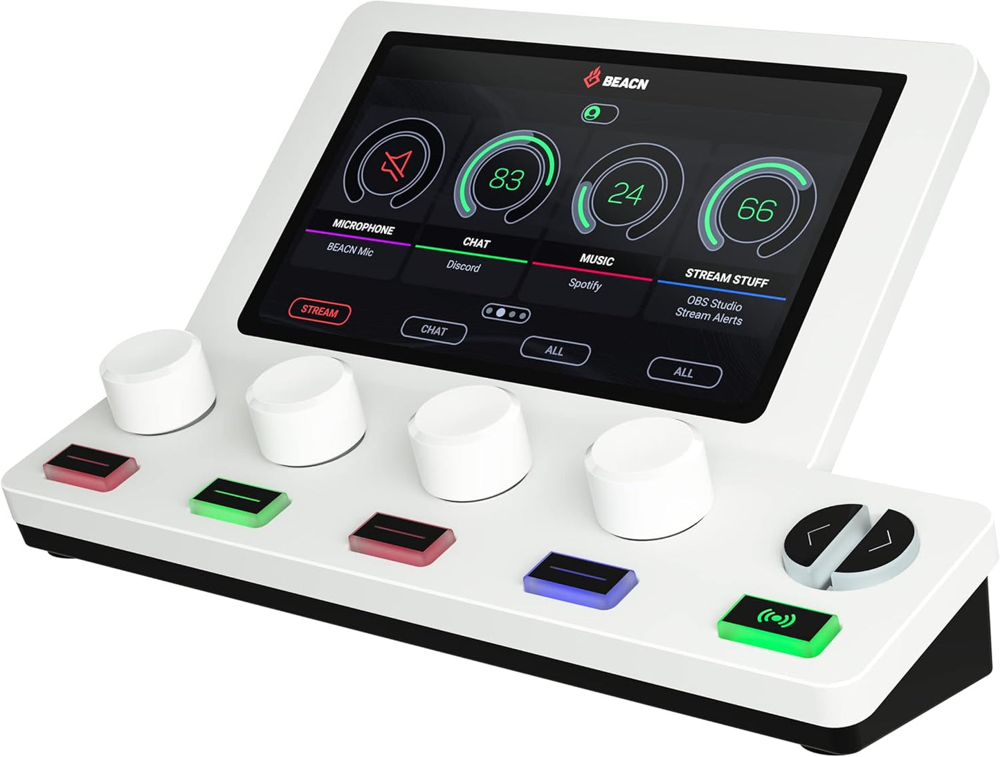 BEACN - Mix Create Audio Mixer for PC & Mac | for Content Creators, Gaming & Podcast, PC Audio Mixer with C USB for Twitch & Youtube | Essential Streaming Accessories (Dark) - Serious Techies