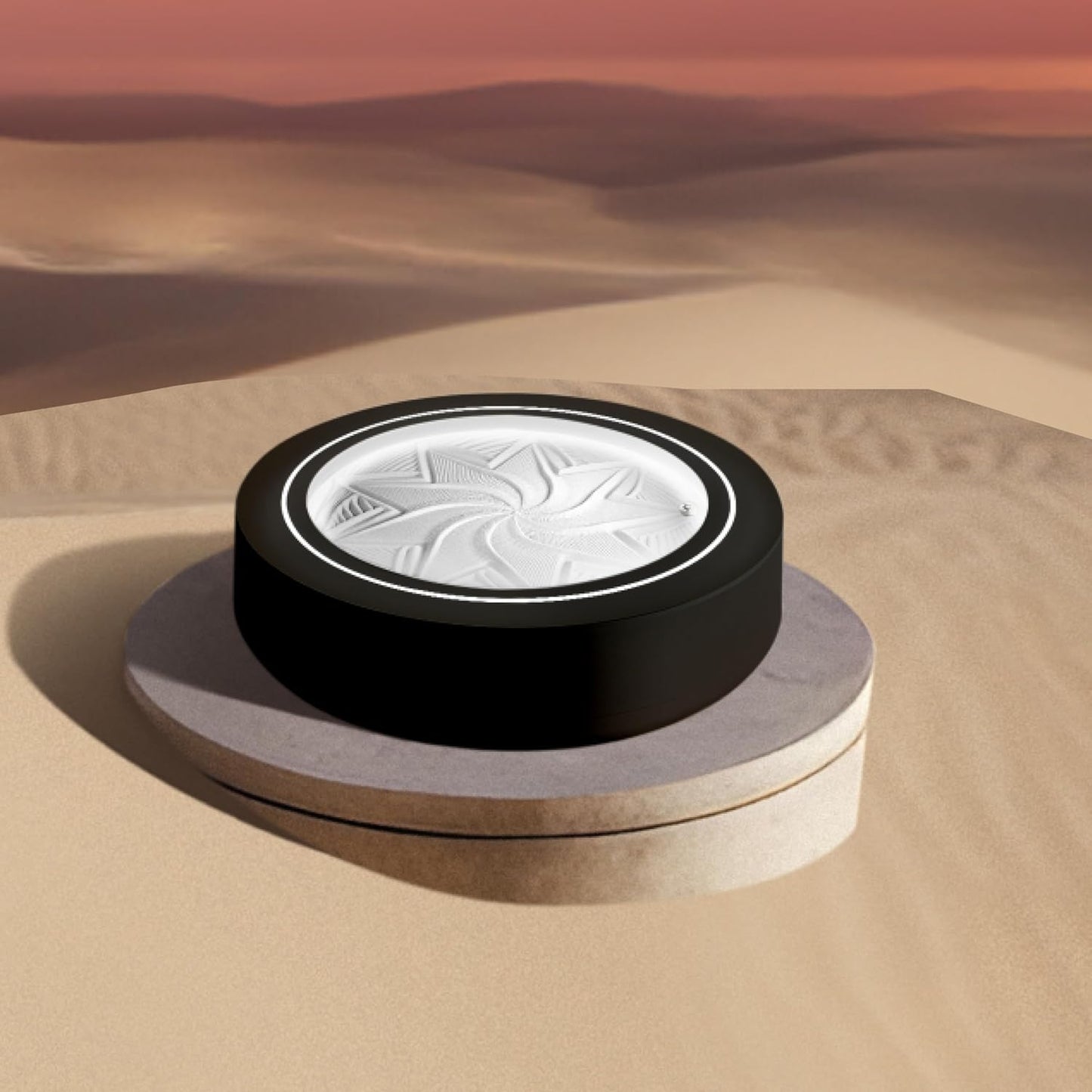 Homedics - 11” Drift Sandscape, Compact Size, Zen Garden, Meditation Accessories, Decorative Sandscape, Smart LED Lighting, Wi-Fi Enabled (Black) - Serious Techies