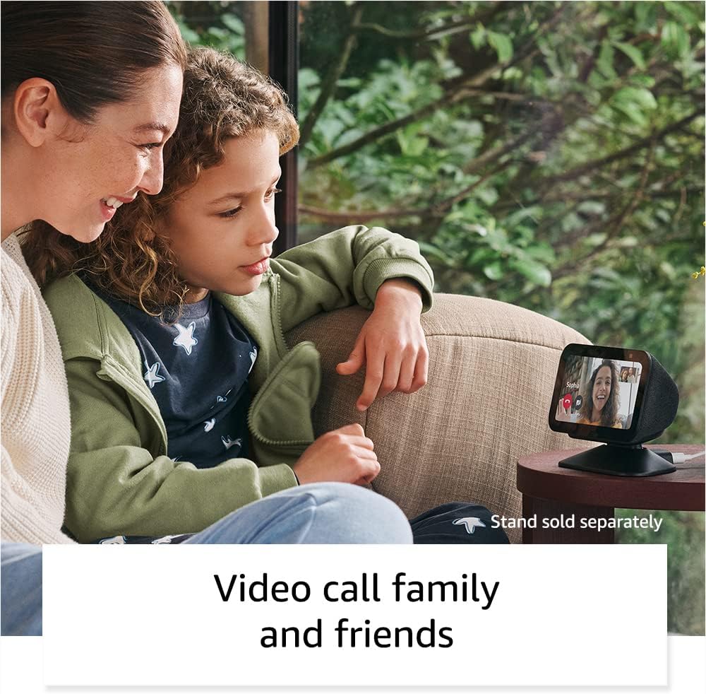 Amazon - Echo Show 5 (Newest Model), Smart Display with 2X the Bass and Clearer Sound, Charcoal - Serious Techies