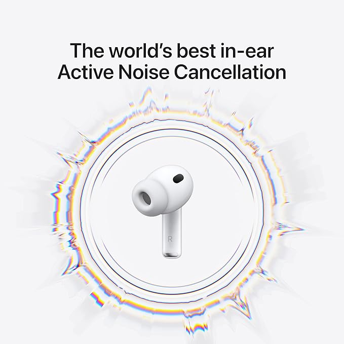 Apple - Airpods Pro 3 Wireless Earbuds, Active Noise Cancellation, Live Translation, Heart Rate Sensing, Hearing Aid Feature, Bluetooth Headphones, Spatial Audio, High-Fidelity Sound, USB-C Charging - Serious Techies - Serious Techies, LLC