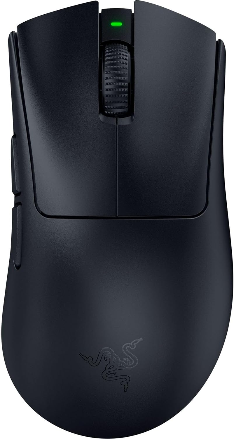 Razer - Deathadder V4 Pro Wireless Gaming Mouse: 56G Lightweight - Hyperspeed Wireless Gen-2 - Optical Scroll Wheel - Optical Switches Gen-4 - Focus Pro 45K Sensor Gen-2 - up to 150 Hr Battery - Serious Techies