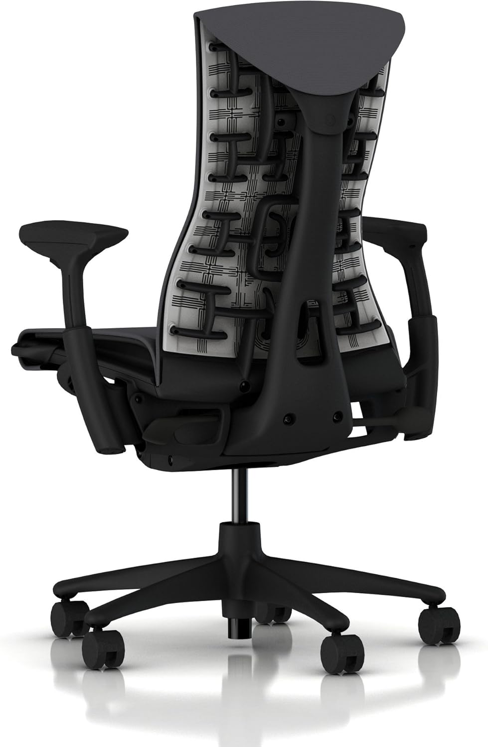 Herman Miller - Embody Ergonomic Office Chair | Fully Adjustable Arms and Carpet Casters | Charcoal Rhythm - Serious Techies