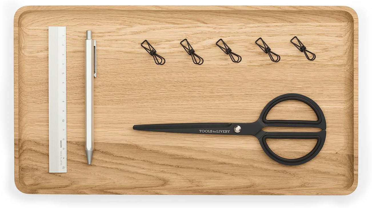 Oakywood - Handcrafted Wooden Catchall Tray - Wooden Desk Organiser - Made in the EU - Natural Wood Desktop Storage - Customizable in 3 Sizes - Natural Walnut - 24X20 Cm (9.4"X7.9") - Serious Techies