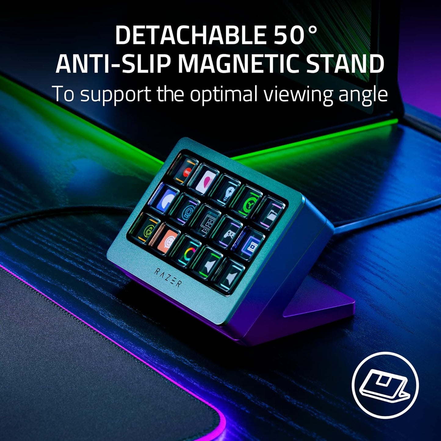 Razer - Stream Controller X: All-In-One Keypad for Streaming - 15 Switchblade Buttons - Multi-Link Macros - Swappable Magnetic Faceplate - Designed for PC & Mac Compatibility - Serious Techies