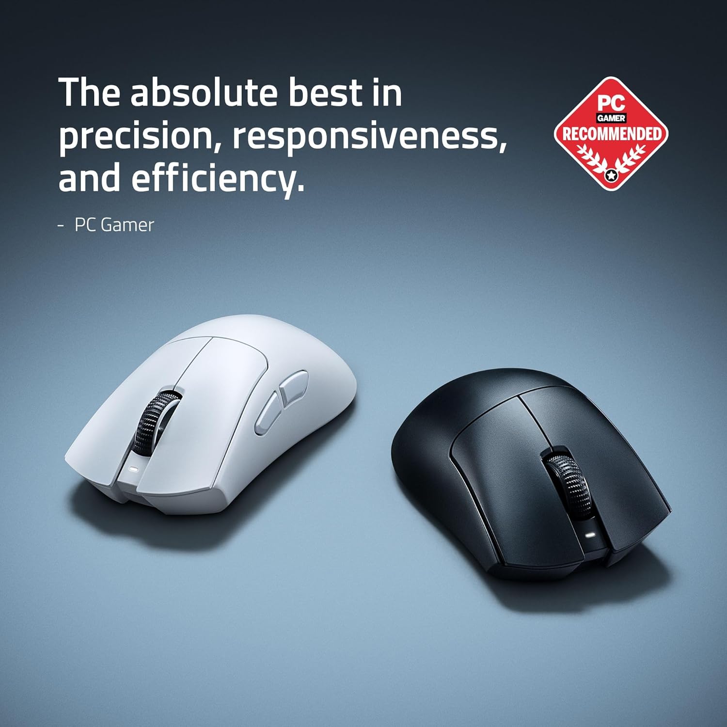 Razer - Deathadder V4 Pro Wireless Gaming Mouse: 56G Lightweight - Hyperspeed Wireless Gen-2 - Optical Scroll Wheel - Optical Switches Gen-4 - Focus Pro 45K Sensor Gen-2 - up to 150 Hr Battery - Serious Techies