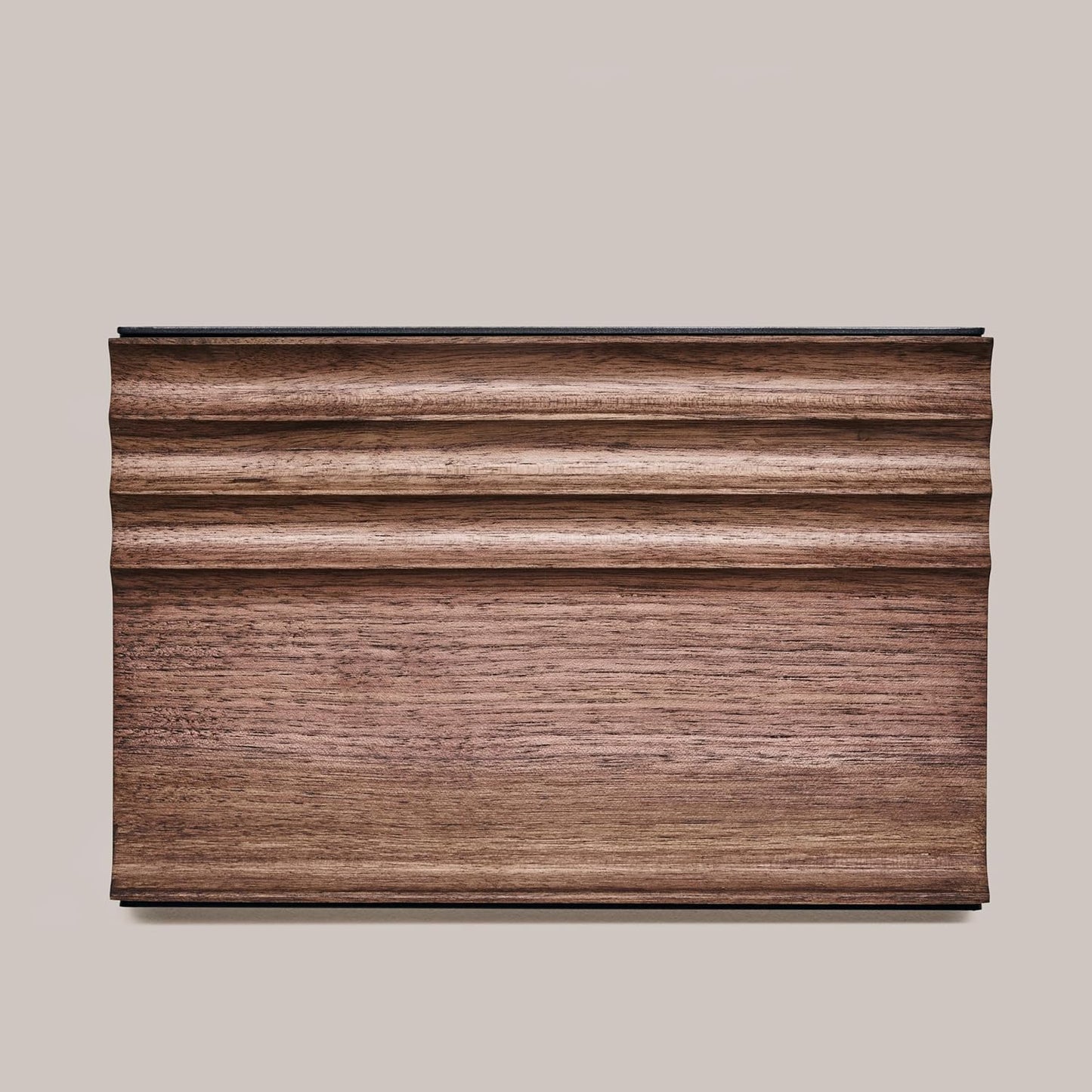 NOOE - Modern Art Exhibit Wooden Desk Organizer | American Walnut Polish Wood Pen Pencil Mobile Accessories Luxury Holder Tray Stand for Office Table Corporate Gift Use 9 X 5.9 Inches, Walnut - Serious Techies