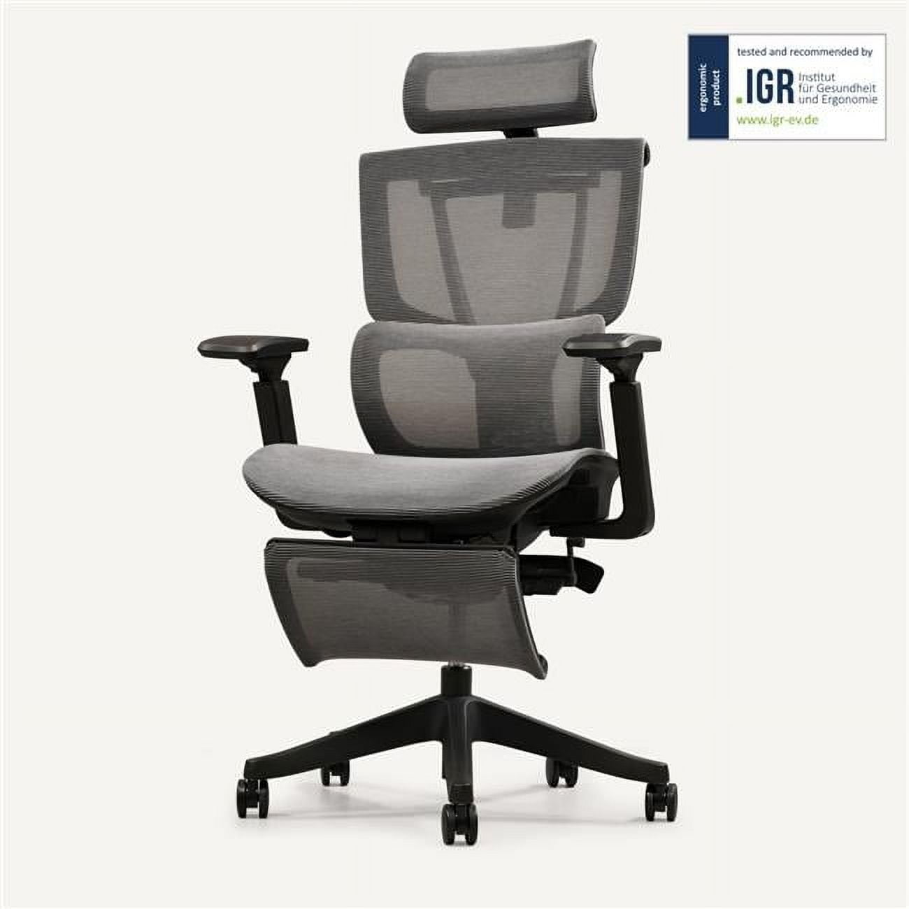 FLEXISPOT - C7G-Mesh Premium C7 Ergo Series Mesh Office Chair, Black & Gray - Serious Techies