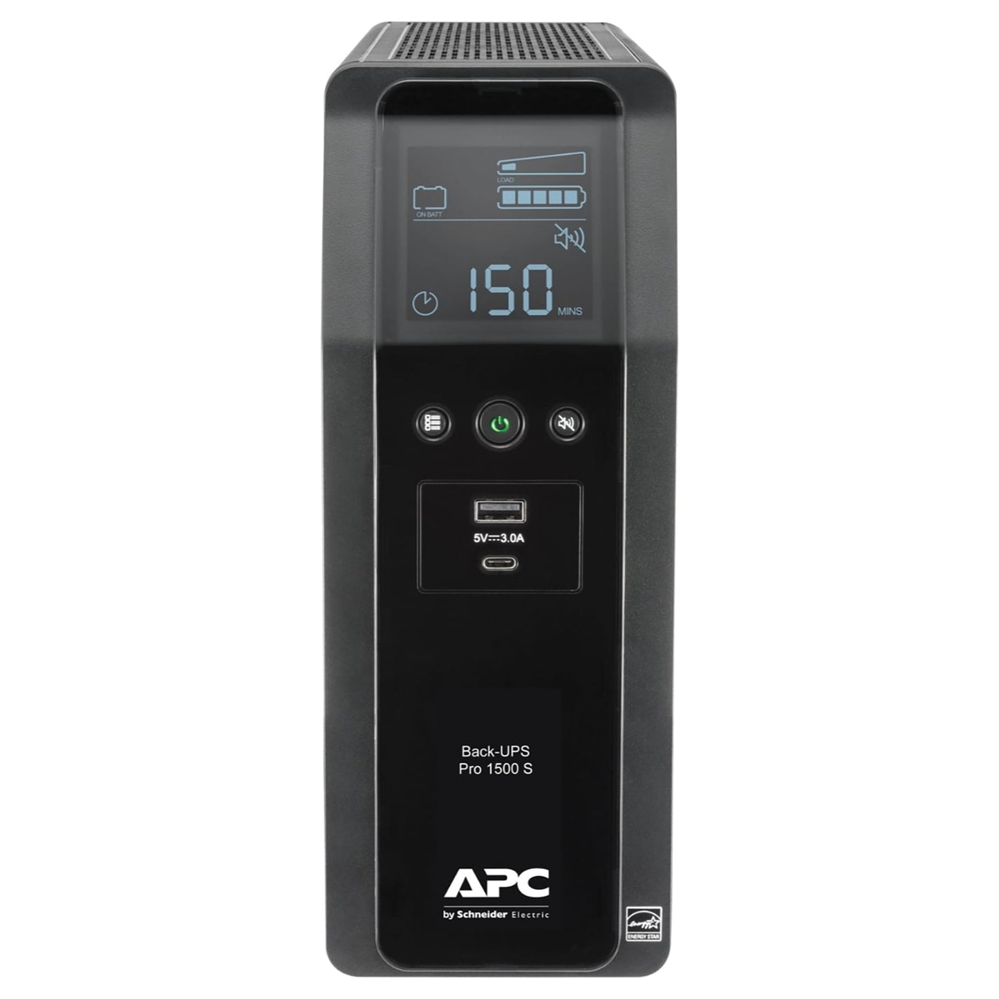 APC - UPS 1500VA 900W Sine Wave UPS Battery Backup - Black (BR1500MS2) - Serious Techies