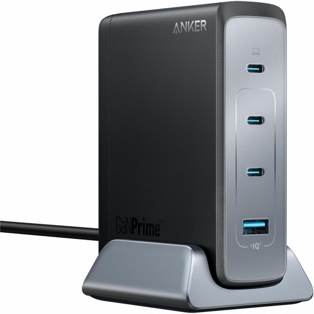 Anker - Prime 240W Gan Desktop Charger (4 Ports) - 240 W - 120 V AC, 230 V AC Input - 5 V DC, 9 V DC, 12 V DC, 15 V DC, 20 V DC Output - 5 A - Serious Techies