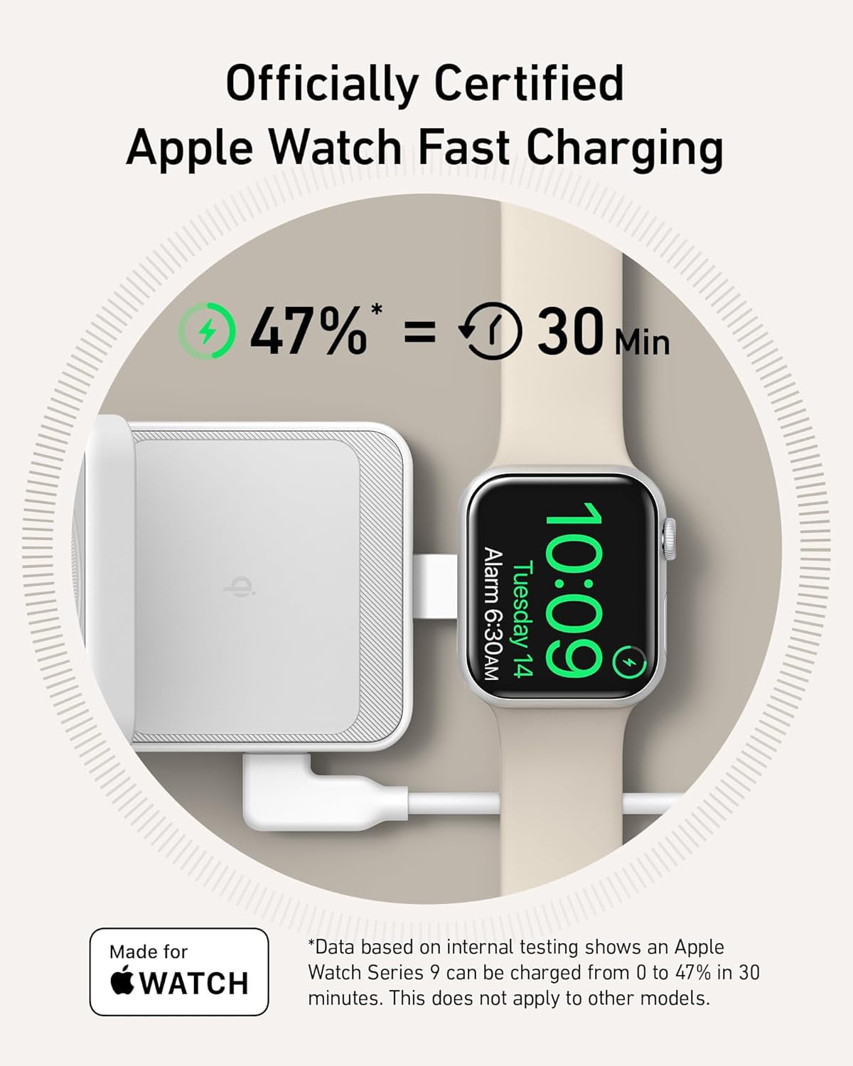 Anker MagGo 3-In-1 Qi2 Certified 15W Magsafe-Compatible Wireless Charger Stand, White - Serious Techies