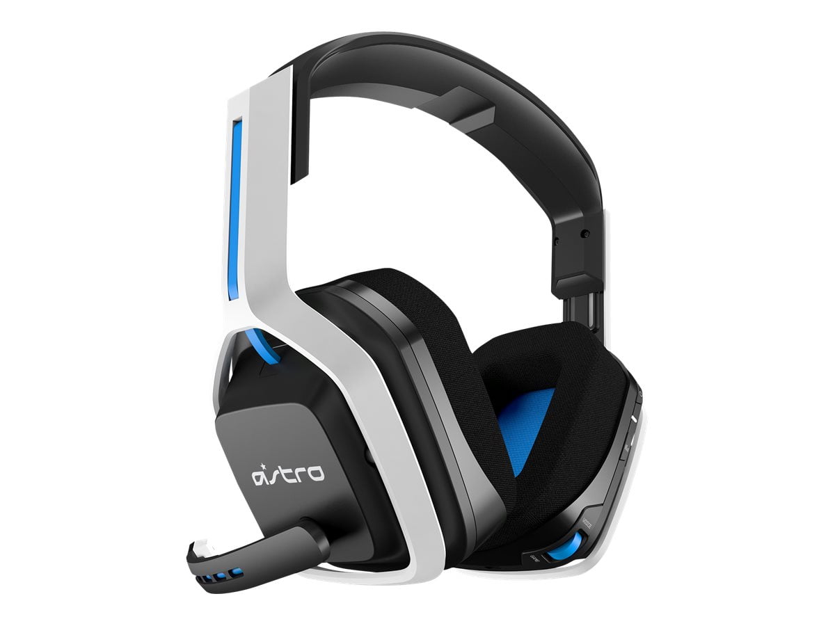 ASTRO - Gaming A20 Wireless Headset Gen 2 for Playstation 5, Playstation 4, PC & Mac - White/Blue - Serious Techies